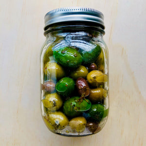 Olives marinées mélangées (500ml)